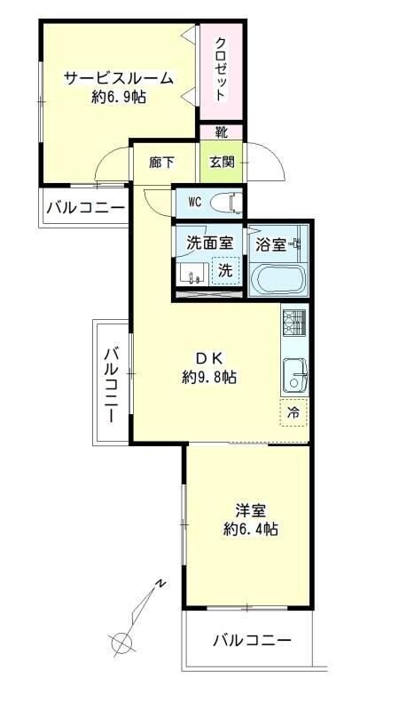 サークビルズIIIの物件間取画像