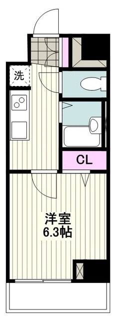 プレスタイル川崎の物件間取画像