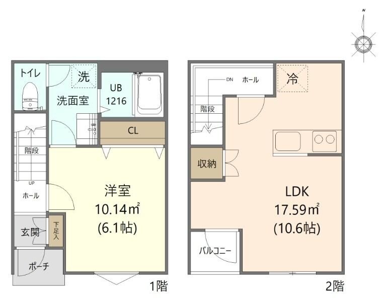 フェリーチェの物件間取画像