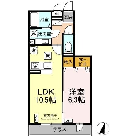 DTribute横濱鶴見の物件間取画像