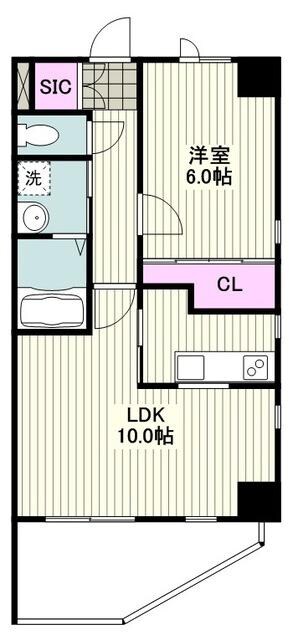 Saint-Clair Kawasakiの物件間取画像