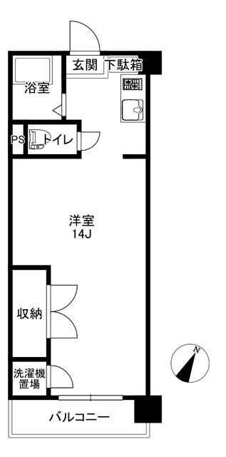 ヴィラ東寺尾の物件間取画像