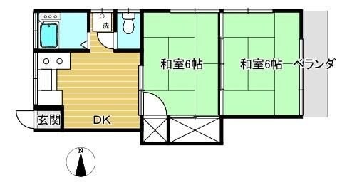 三栄荘の物件間取画像