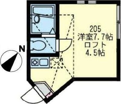 ユナイト生麦バティスト・クルーズの物件間取画像