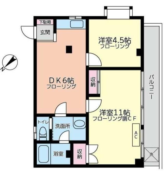 北原ビルの物件間取画像