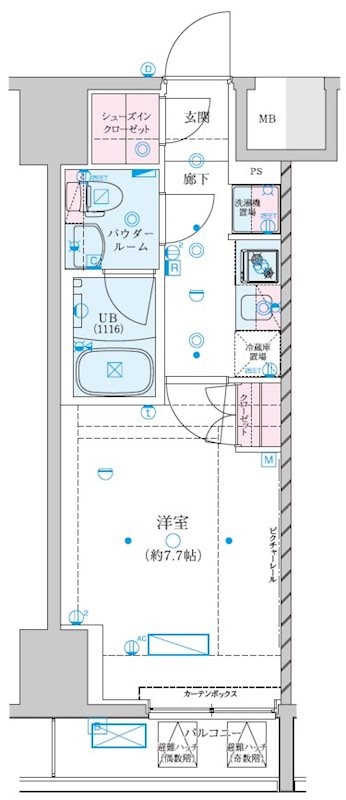 GENOVIA川崎VIIの物件間取画像