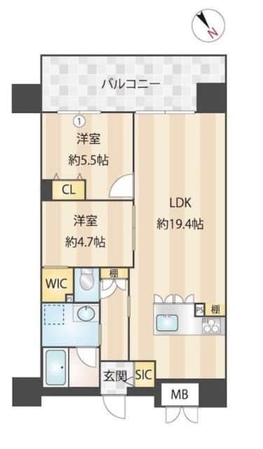 ニューガイア川崎No.70の物件間取画像