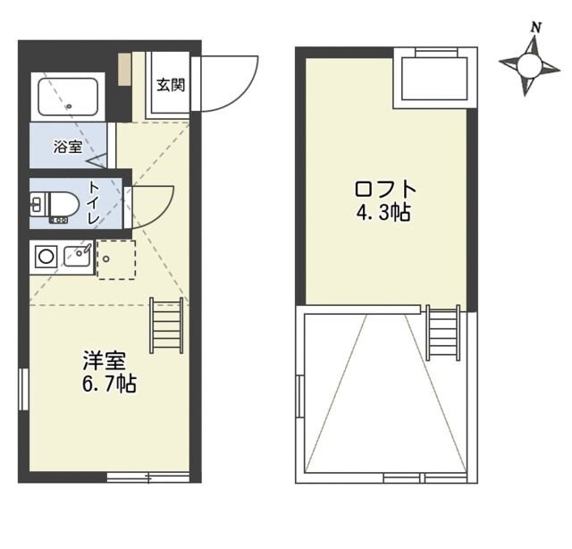 ユナイト汐入ヴィラージュの杜の物件間取画像