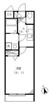 ベルメゾンＫＡＷＡＳＡＫＩの物件間取画像