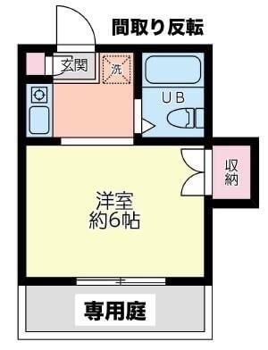 オーロラハイツ小向Ｂ棟の物件間取画像