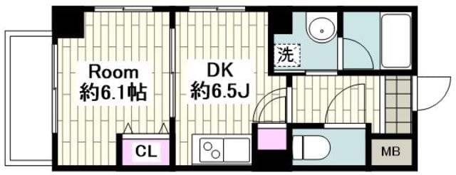 エムエー大口マンションの物件間取画像