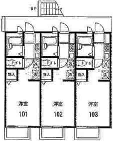 コーポケアンズの物件間取画像