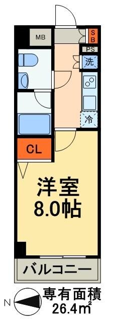 サンパレス田端壱番館の物件間取画像