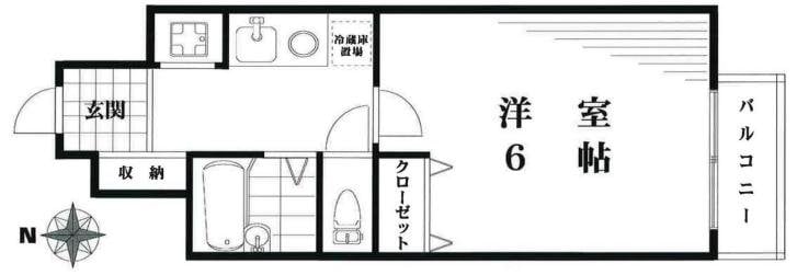 トーカン湯島キャステールの物件間取画像