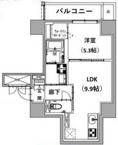 レジデンス王子山田屋の物件間取画像