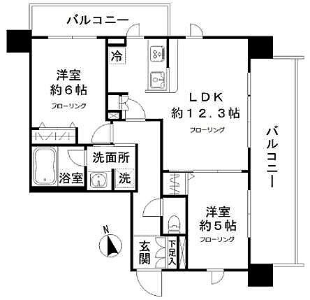 N-stage AkabaneShimoの物件間取画像