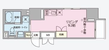 Ｖ－ｓｔｙｌｅ入谷の物件間取画像