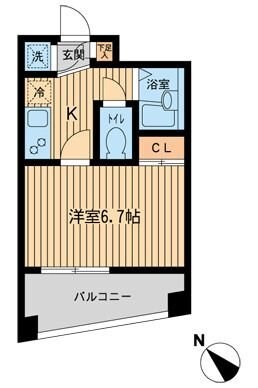 エスティメゾン千駄木の物件間取画像