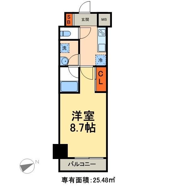 フェルクルールプレスト町屋駅前の物件間取画像