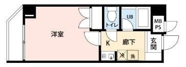 エーシーフィールズの物件間取画像