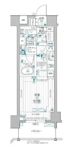 パレステージ西日暮里の物件間取画像