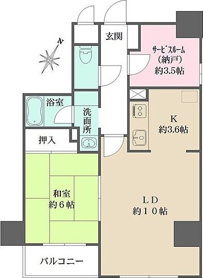 ウィスターリア本駒込の物件間取画像