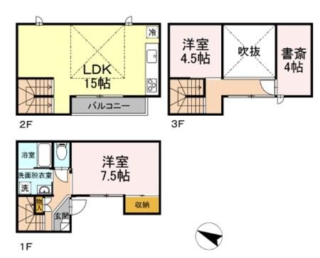 habitation　Fの物件間取画像