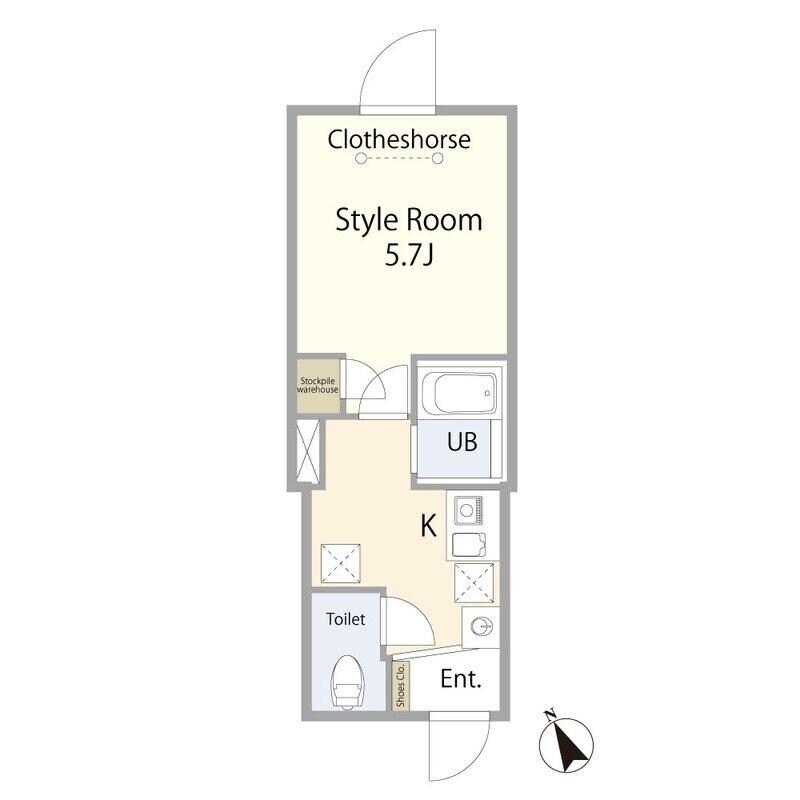 ラフォート町屋の物件間取画像