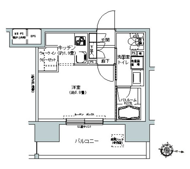 パークキューブ板橋本町の物件間取画像