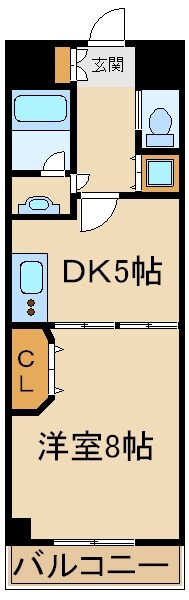 エスティメゾン板橋区役所前の物件間取画像