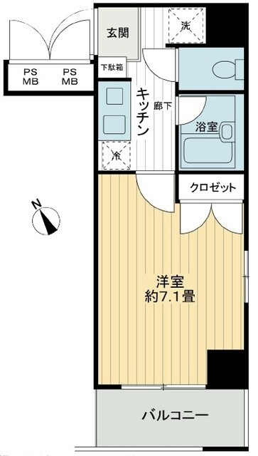 メインステージ秋葉原駅前の物件間取画像