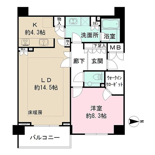 パークハウス四谷の物件間取画像