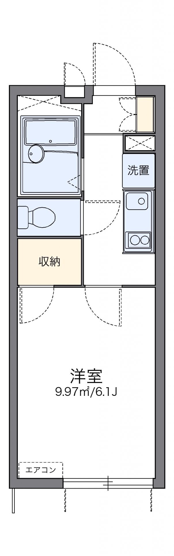 レオパレスエーデルハイムの物件間取画像