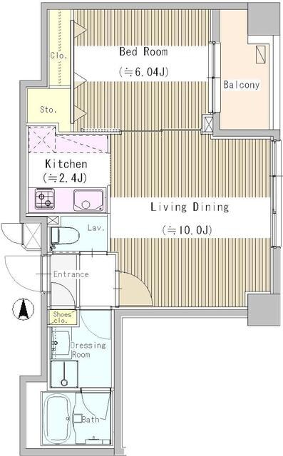 プラムコート東中野の物件間取画像