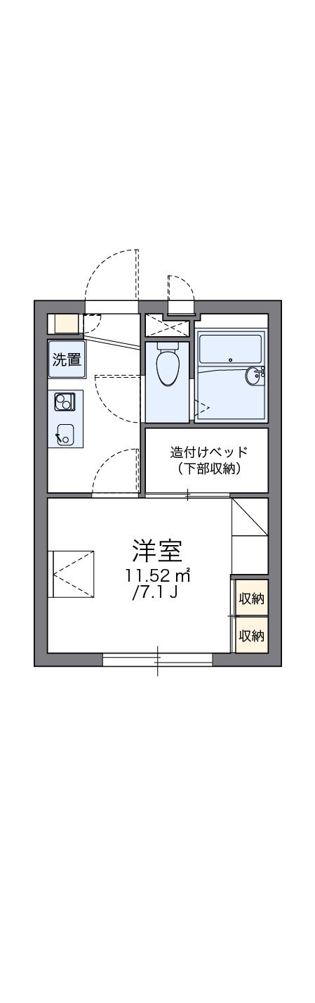 レオパレスメゾン　紗々の物件間取画像