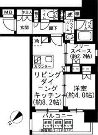 プレミスト月島の物件間取画像