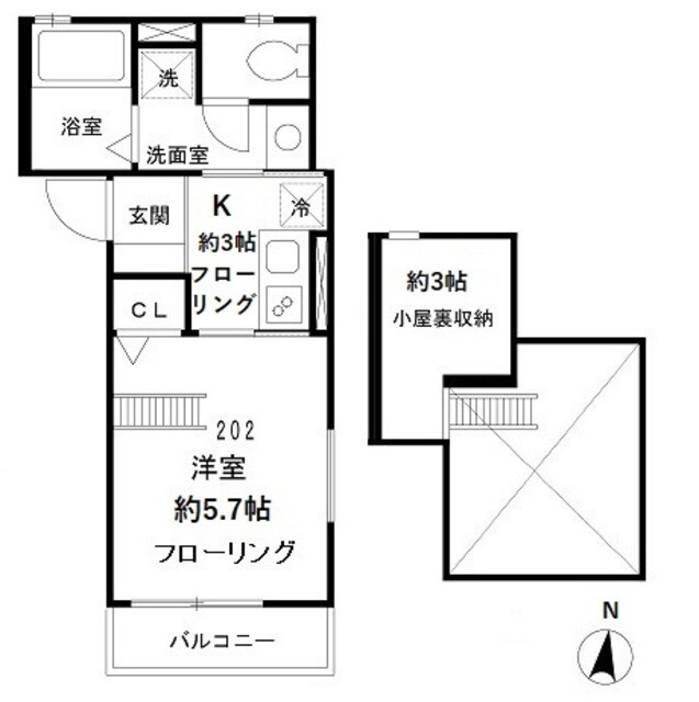 レミーハウスの物件間取画像