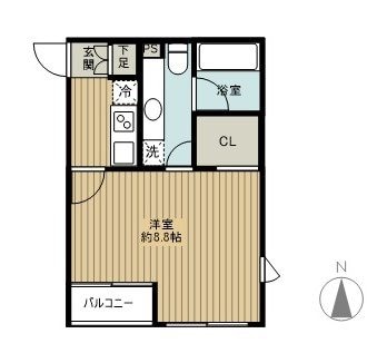 プラザ中落合の物件間取画像