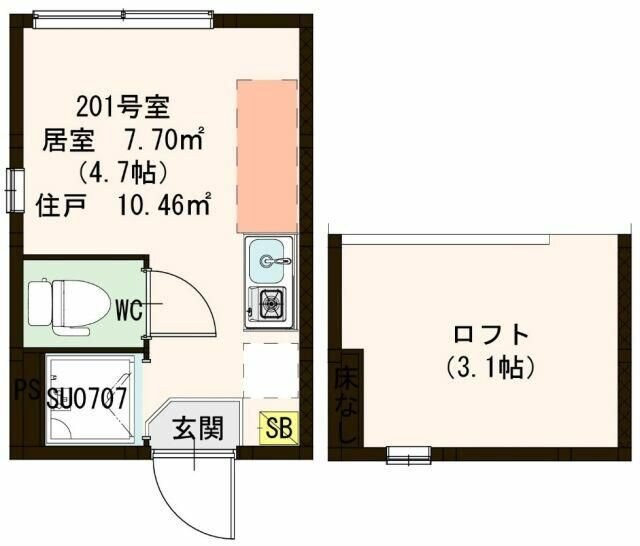 ハーモニーテラス中央の物件間取画像