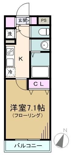 アクシス若宮の物件間取画像