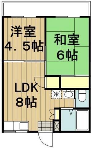 コーポスピカの物件間取画像