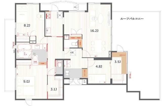 コスモリード笹塚の物件間取画像