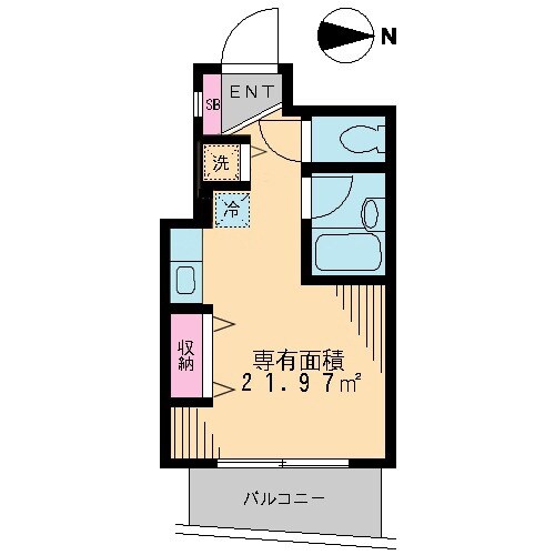 クレッシェント西早稲田の物件間取画像