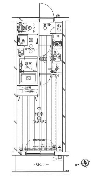 レガリス新宿落合の物件間取画像