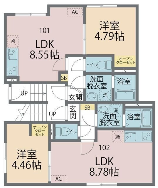 コーポＳＡＳＡＫＩの物件間取画像