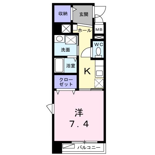 グランシャンの物件間取画像