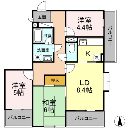 フォレストIの物件間取画像