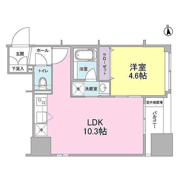 リバーレ東新宿の物件間取画像