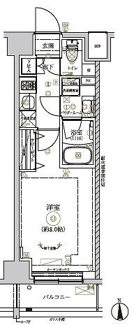 RELUXIA TOKYO NORTH GATEの物件間取画像