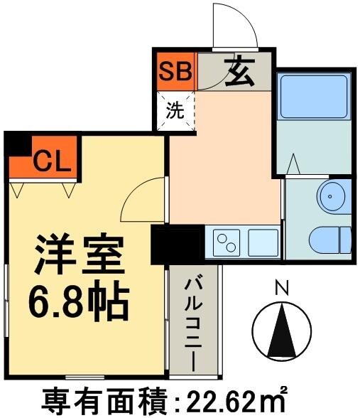 スカイコート神田第２の物件間取画像